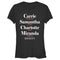 Junior's Sex and the City City Girls Name Stack T-Shirt