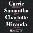 Women's Sex and the City City Girls Name Stack Racerback Tank Top