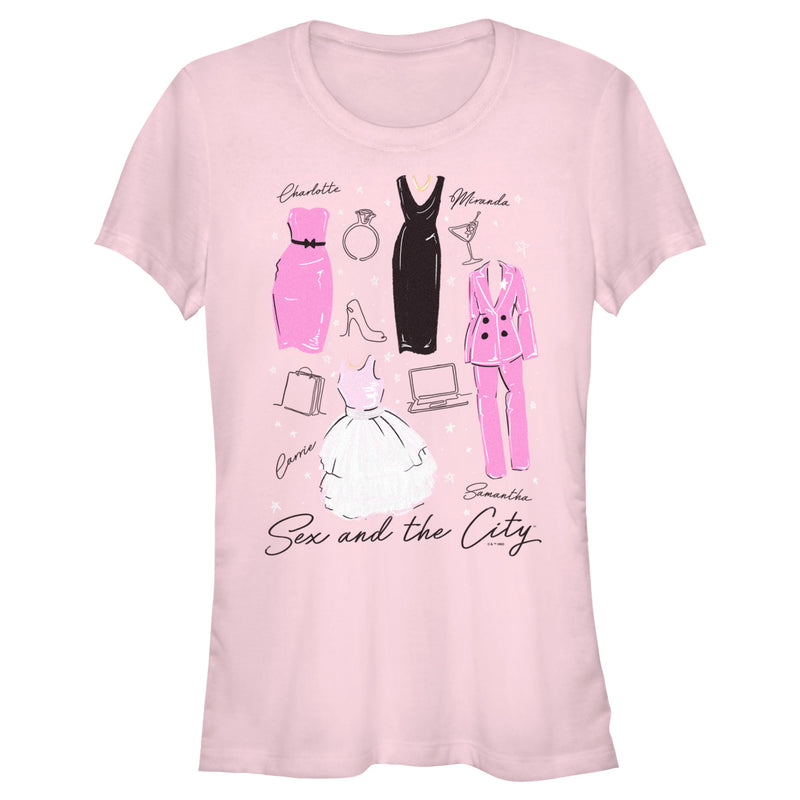 Junior's Sex and the City Iconic City Fashion T-Shirt