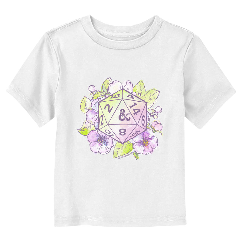 Toddler's Dungeons & Dragons Floral Dice T-Shirt