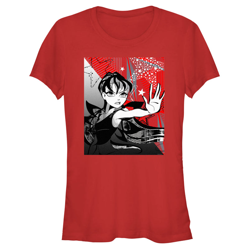 Junior's Winx Club Stella Red and Black T-Shirt