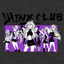 Men's Winx Club Black and Purple Group Shot T-Shirt