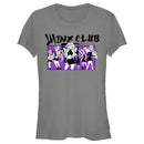 Junior's Winx Club Black and Purple Group Shot T-Shirt