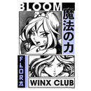 Men's Winx Club Bloom and Flora Manga Panels T-Shirt