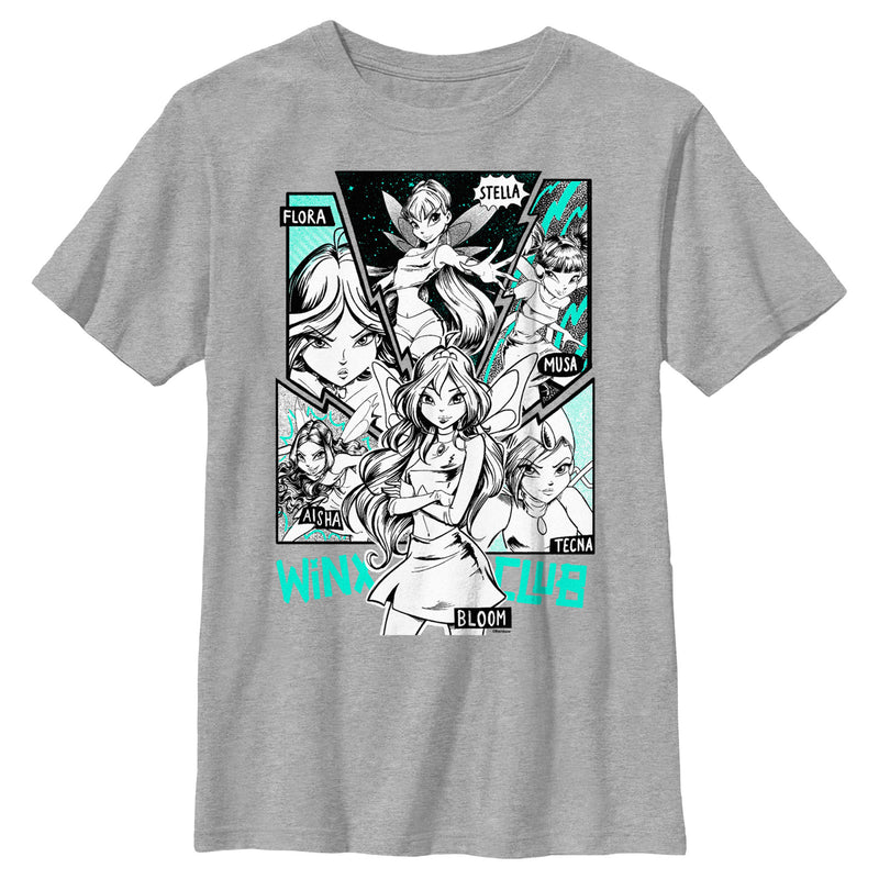 Boy's Winx Club Comic Box-up Group T-Shirt