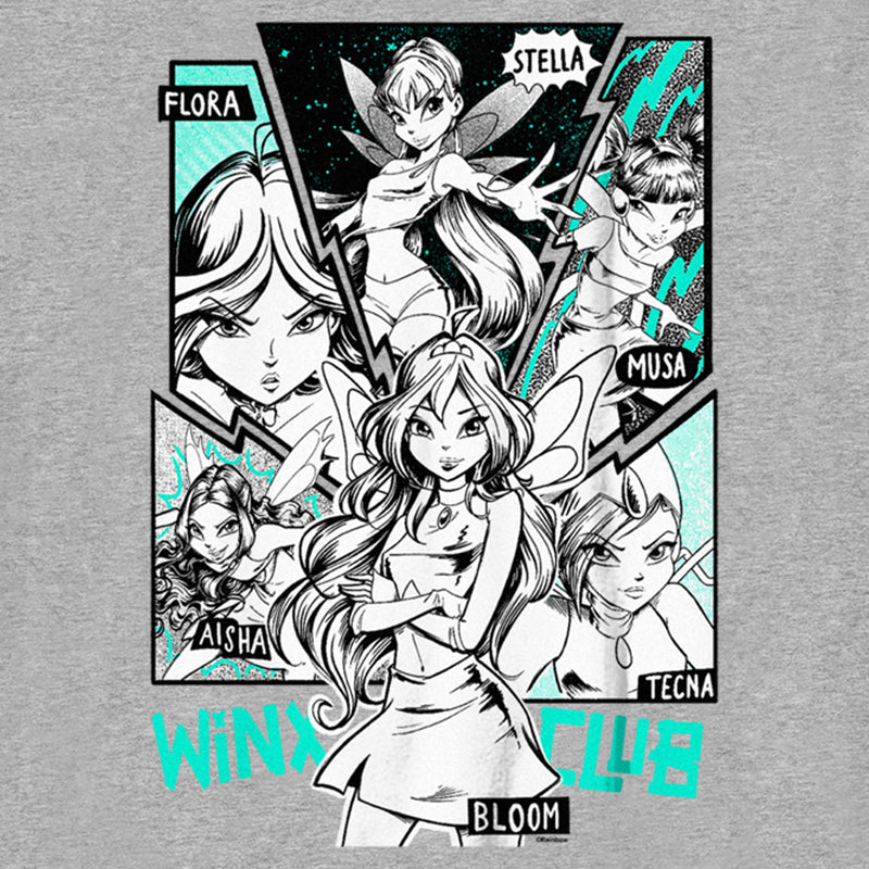 Boy's Winx Club Comic Box-up Group T-Shirt