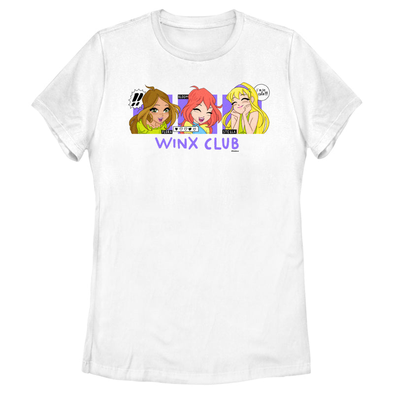 Women's Winx Club Flora Bloom Stella Boxes T-Shirt