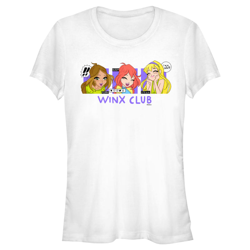 Junior's Winx Club Flora Bloom Stella Boxes T-Shirt