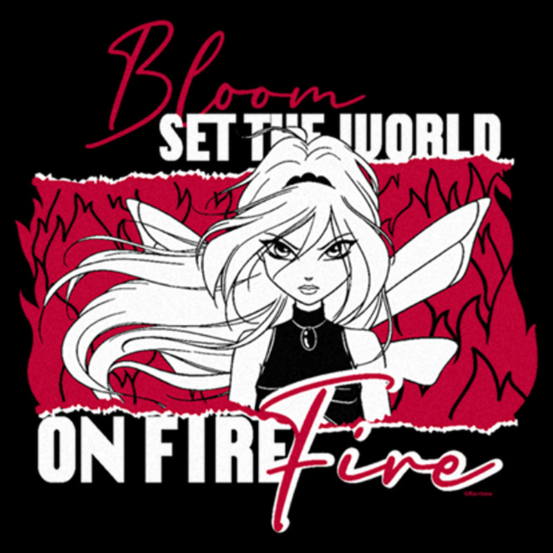 Women's Winx Club Bloom World on Fire T-Shirt