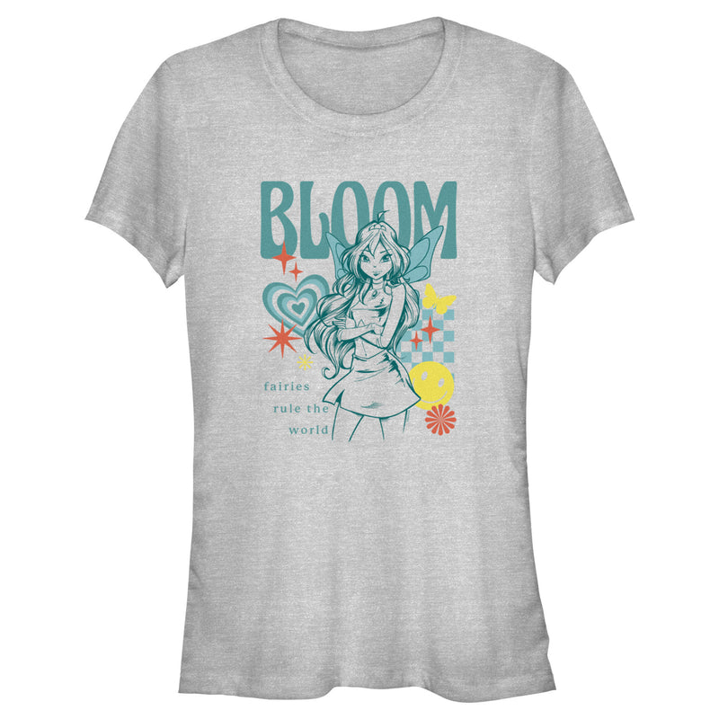 Junior's Winx Club Bloom Fairies Rule the World T-Shirt