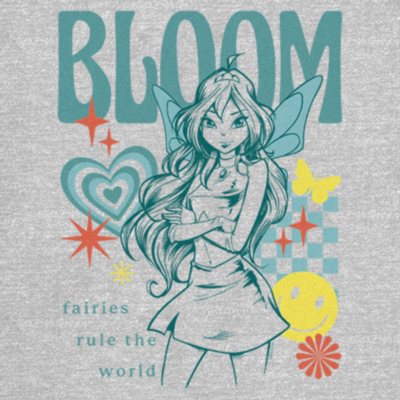 Junior's Winx Club Bloom Fairies Rule the World T-Shirt