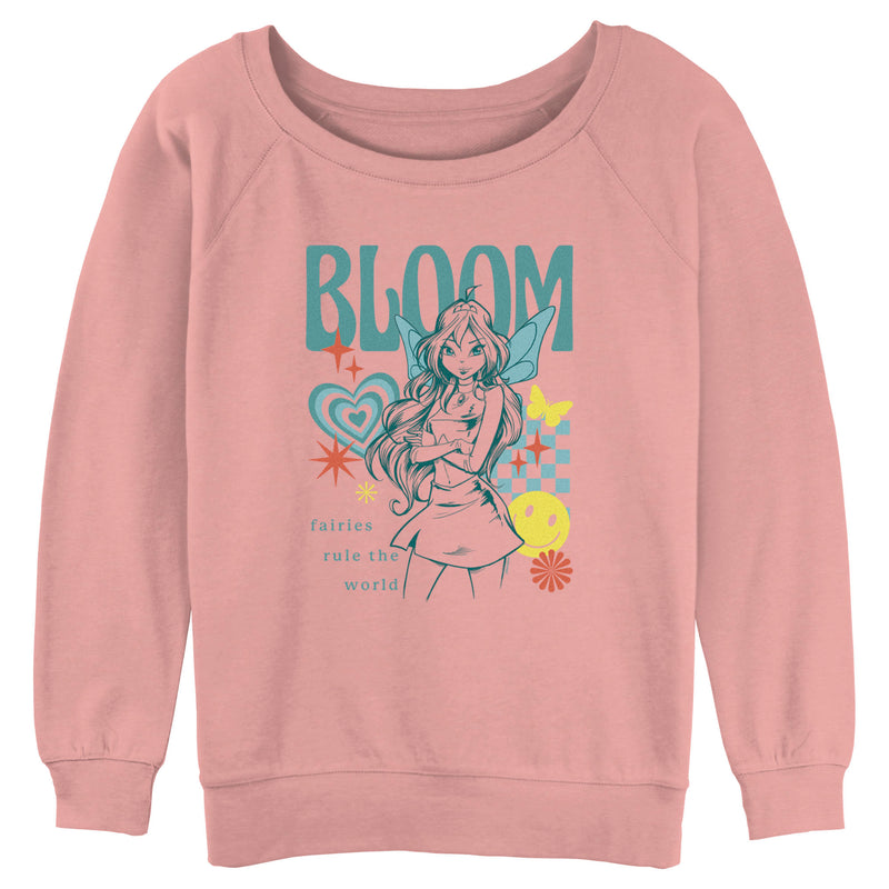 Junior's Winx Club Bloom Fairies Rule the World Sweatshirt