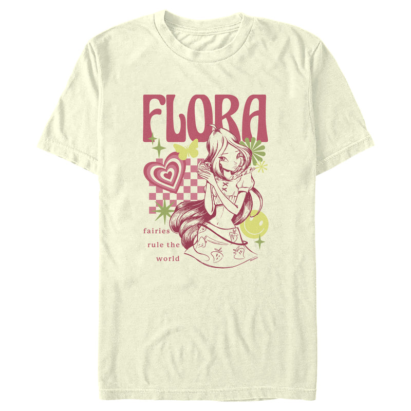 Men's Winx Club Flora Fairies Rule the World T-Shirt