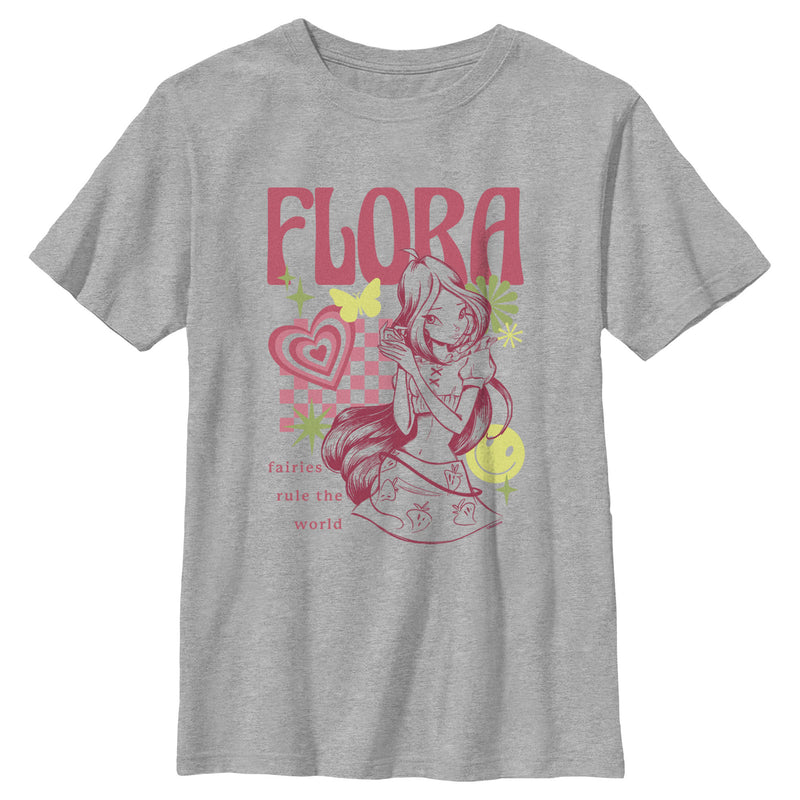 Boy's Winx Club Flora Fairies Rule the World T-Shirt