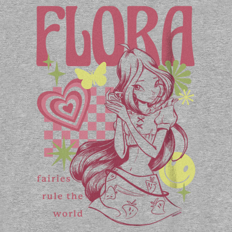 Boy's Winx Club Flora Fairies Rule the World T-Shirt