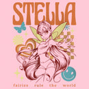 Girl's Winx Club Stella Fairies Rule the World T-Shirt