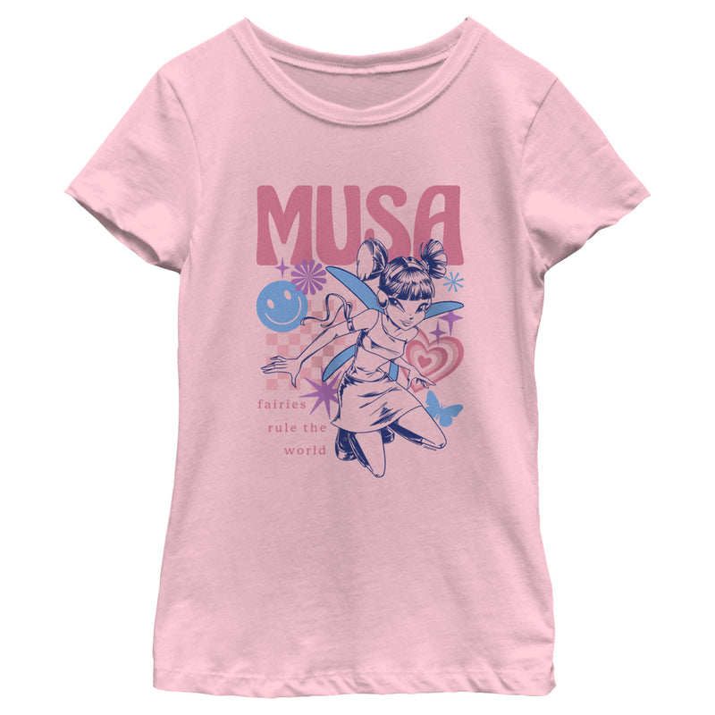 Girl's Winx Club Musa Fairies Rule the World T-Shirt