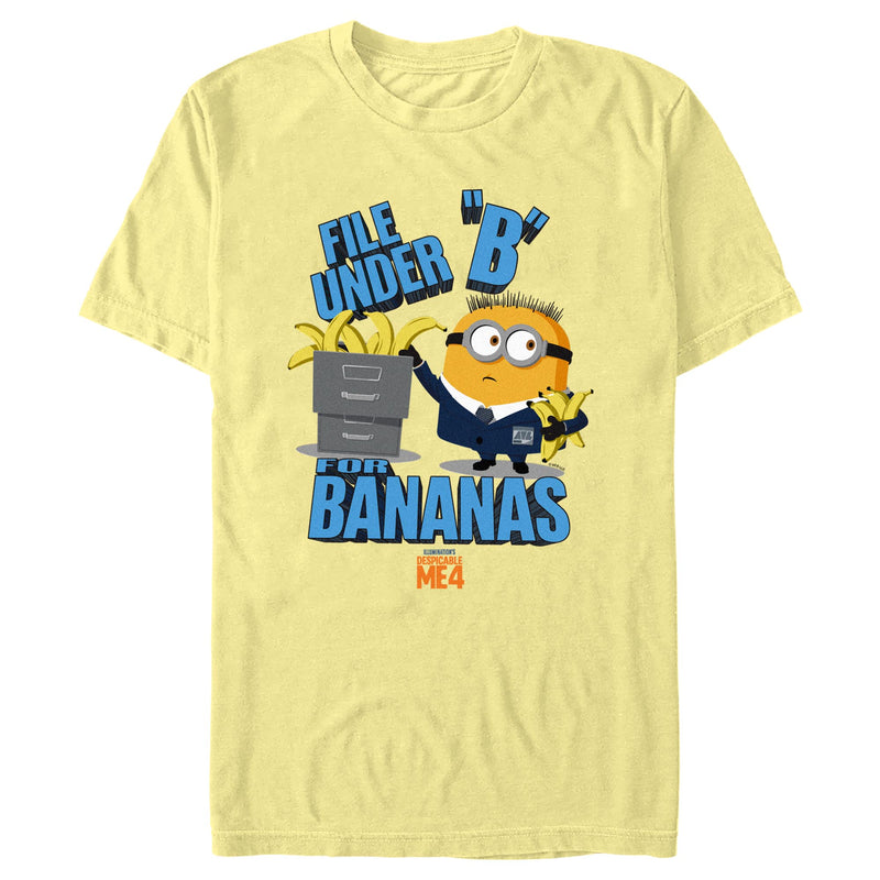 Men's Despicable Me 4 Jorge File Under "B" for Bananas T-Shirt