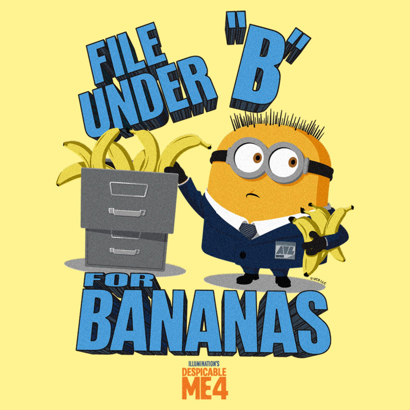 Men's Despicable Me 4 Jorge File Under "B" for Bananas T-Shirt