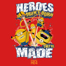 Girl's Despicable Me 4 Mega Minions Heroes Aren't Born They're Made T-Shirt