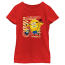 Girl's Despicable Me 4 Mega Minion Dave T-Shirt