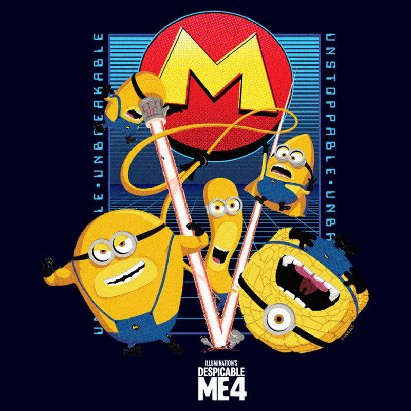 Men's Despicable Me 4 Mega Minions Poster T-Shirt