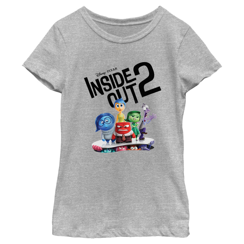 Girl's Inside Out 2 Logo New Emotions T-Shirt