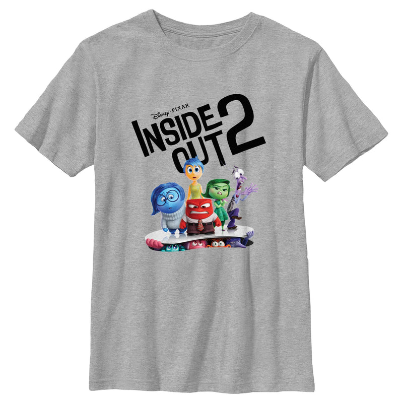 Boy's Inside Out 2 Logo New Emotions T-Shirt