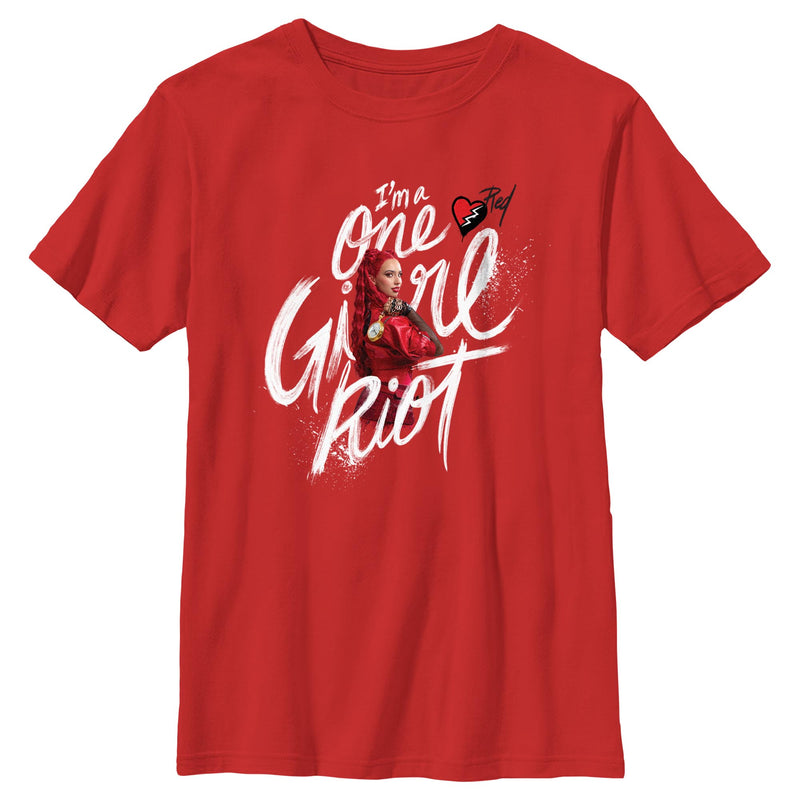 Boy's Descendants: The Rise of Red I'm a One Girl Riot T-Shirt