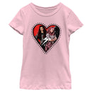 Girl's Descendants: The Rise of Red Bridget and Daughter Photo Heart T-Shirt