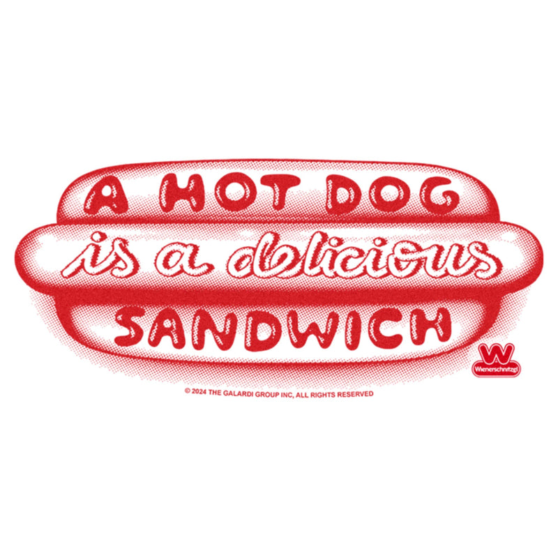 Men's Wienerschnitzel A Hot Dog Is a Delicious Sandwich T-Shirt