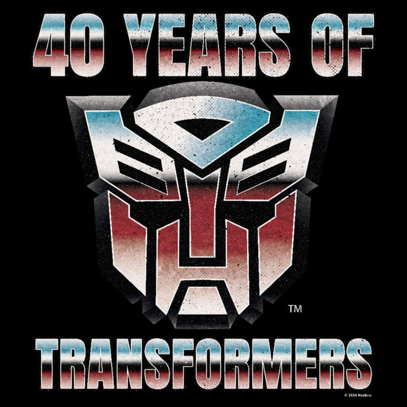 Men's Transformers 40 Years of Autobots Logo T-Shirt