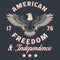 Men's Lost Gods American Freedom and Independence T-Shirt