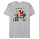 Men's Marvel: Deadpool & Wolverine Chatting with the Cap T-Shirt