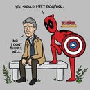 Men's Marvel: Deadpool & Wolverine Chatting with the Cap T-Shirt