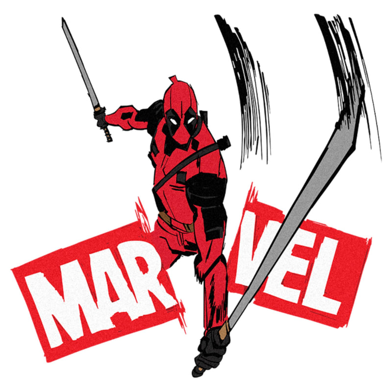 Men's Marvel: Deadpool & Wolverine Logo Slice T-Shirt