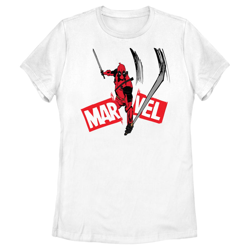 Women's Marvel: Deadpool & Wolverine Logo Slice T-Shirt