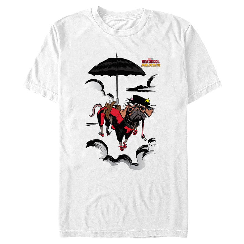 Men's Marvel: Deadpool & Wolverine Dogpool in the Clouds T-Shirt