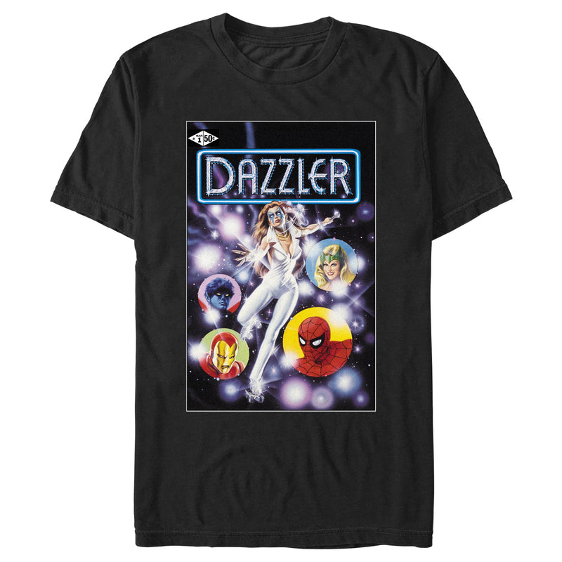 Men's Marvel Dazzler Superhero Friends Comic Book Cover T-Shirt