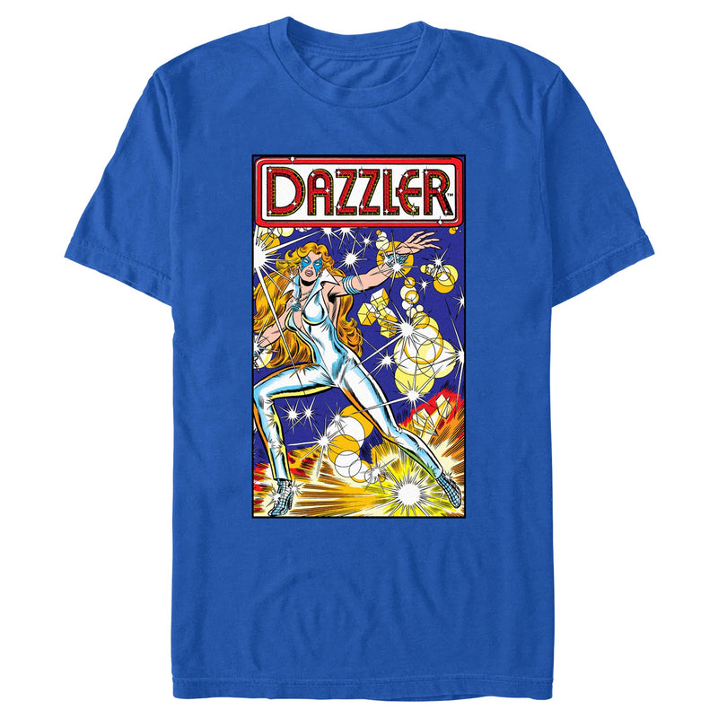 Men's Marvel Dazzler Light Beams Comic Book Cover T-Shirt