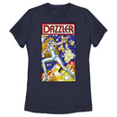 Women's Marvel Dazzler Light Beams Comic Book Cover T-Shirt