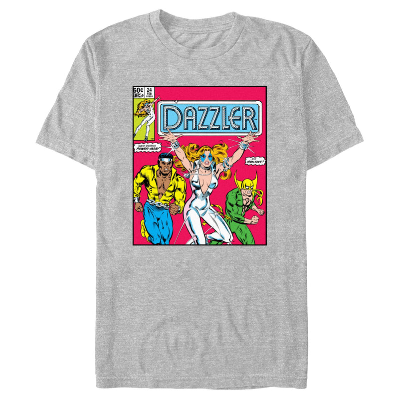 Men's Marvel Dazzler Power-Man and Iron Fist Comic Book Cover T-Shirt