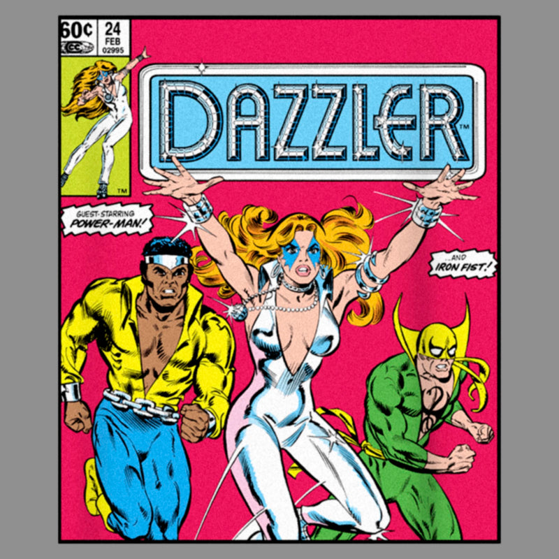 Women's Marvel Dazzler Power-Man and Iron Fist Comic Book Cover Racerback Tank Top