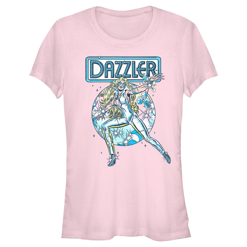 Junior's Marvel Dazzler Retro Light Beams T-Shirt