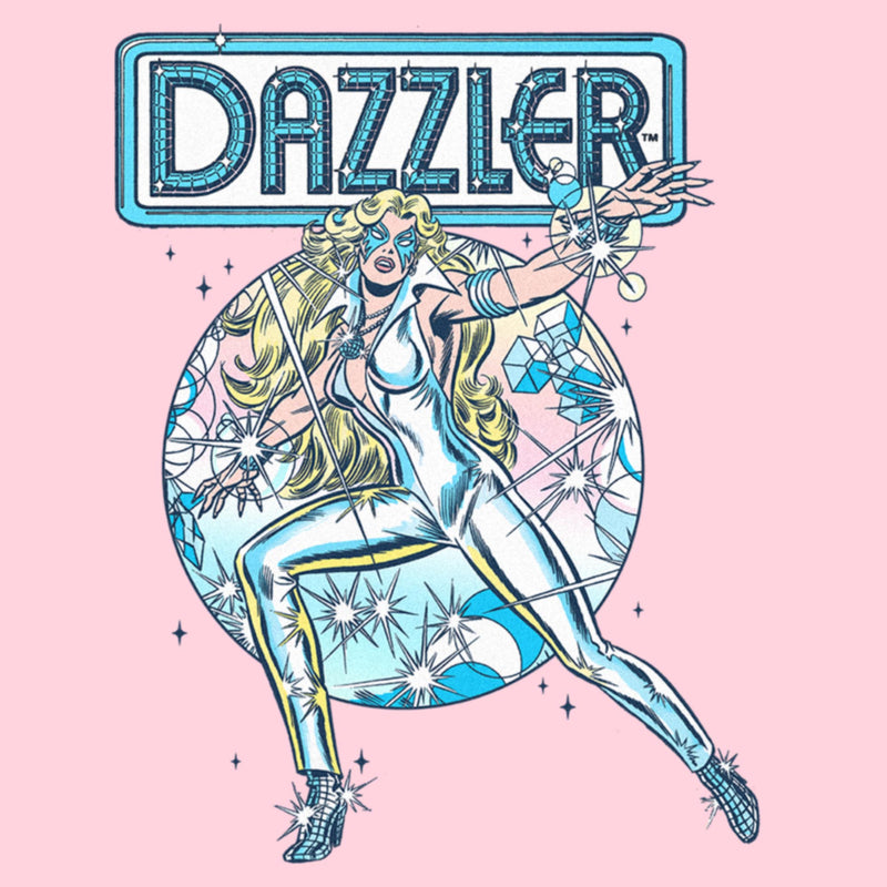 Junior's Marvel Dazzler Retro Light Beams T-Shirt