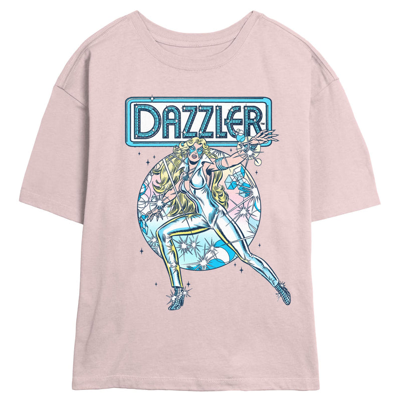 Junior's Marvel Dazzler Cute Retro Light Beams T-Shirt