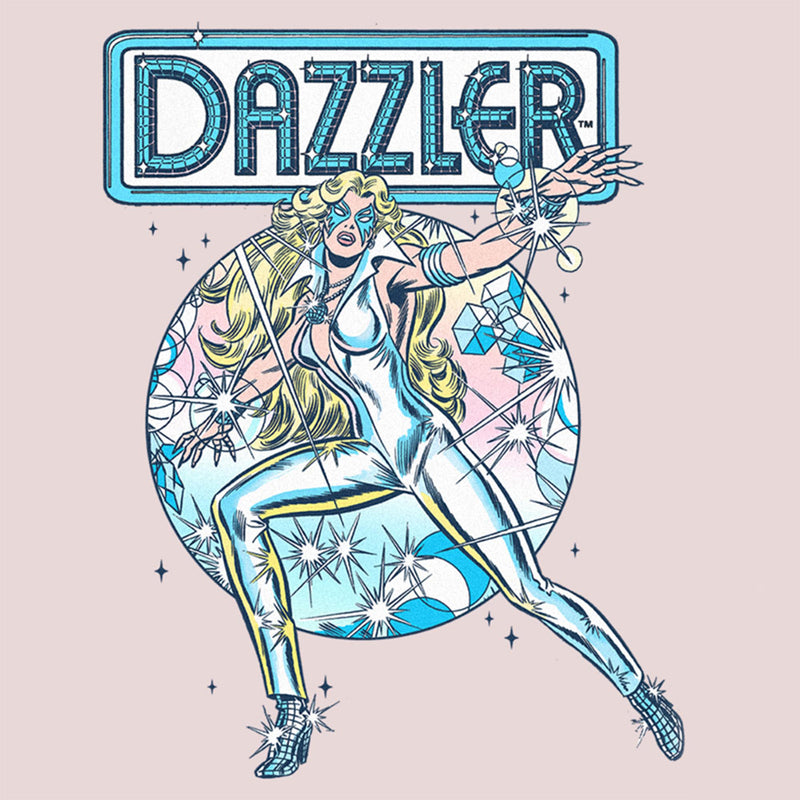 Junior's Marvel Dazzler Cute Retro Light Beams T-Shirt