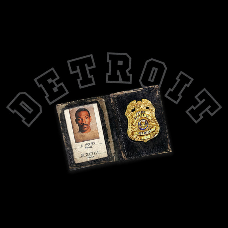 Men's Beverly Hills Cop: Axel F Detroit ID Card and Badge T-Shirt