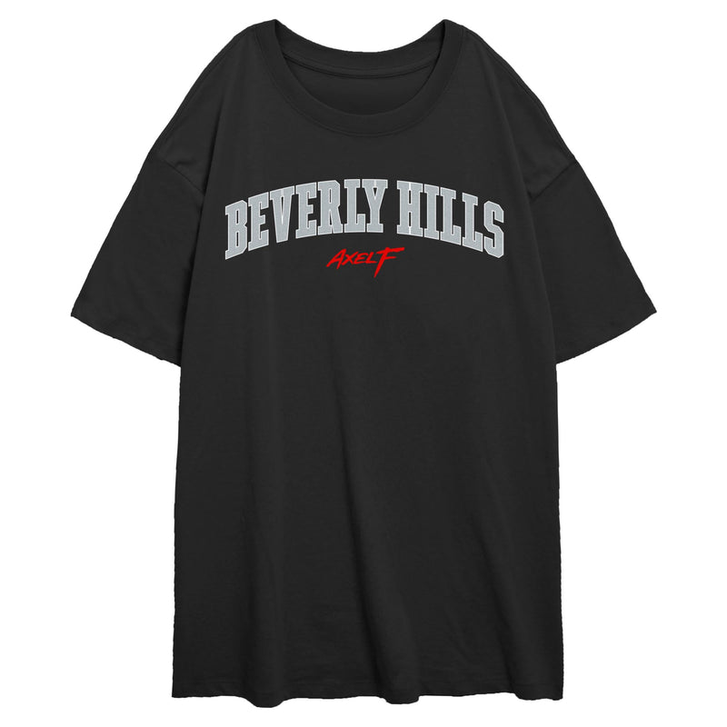 Junior's Beverly Hills Cop: Axel F Classic Bold Gray Logo T-Shirt