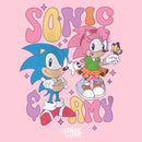 Girl's Sonic the Hedgehog Cute Couple T-Shirt